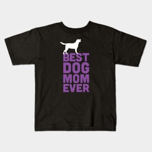 Best Labrador Retriever Dog Mom Ever - Purple Dog Lover Gift Kids T-Shirt